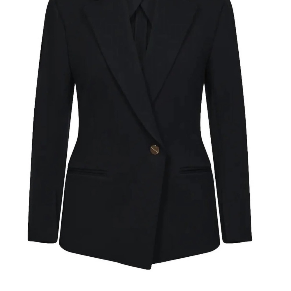 NWT Spanx - Perfect Asymmetric Classic
Tailored Blazer Sz M in black - Picture 2 of 8